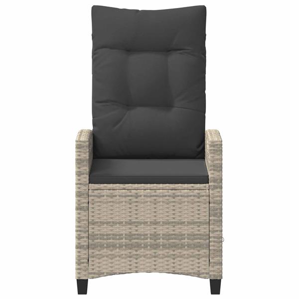 Grote foto vidaxl tuinstoel 2 pcs licht grijs en donker grijs 56 x 60 x 112 cm tuin en terras tuinmeubelen