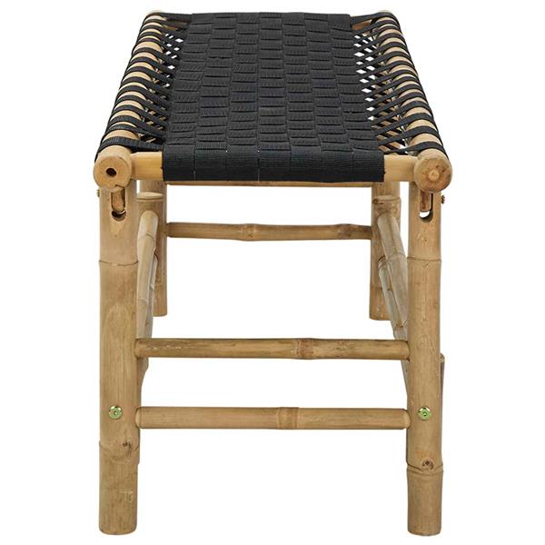 Grote foto vidaxl tuinbank naturel 110 x 38 x 40 cm bamboe tuin en terras tuinmeubelen