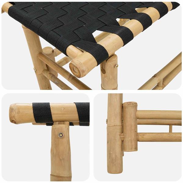 Grote foto vidaxl tuinbank naturel 110 x 38 x 40 cm bamboe tuin en terras tuinmeubelen