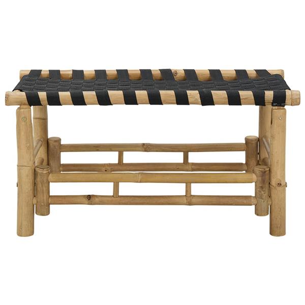 Grote foto vidaxl tuinbank naturel 80 x 38 x 40 cm bamboe tuin en terras tuinmeubelen