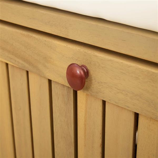 Grote foto vidaxl opslagbank met kussen met opslag met de deur 148 x 63 x 84 cm tuin en terras tuinmeubelen