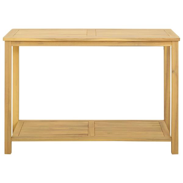 Grote foto vidaxl tuin console tafel licht acacia 110 x 40 x 75 cm tuin en terras tuinmeubelen