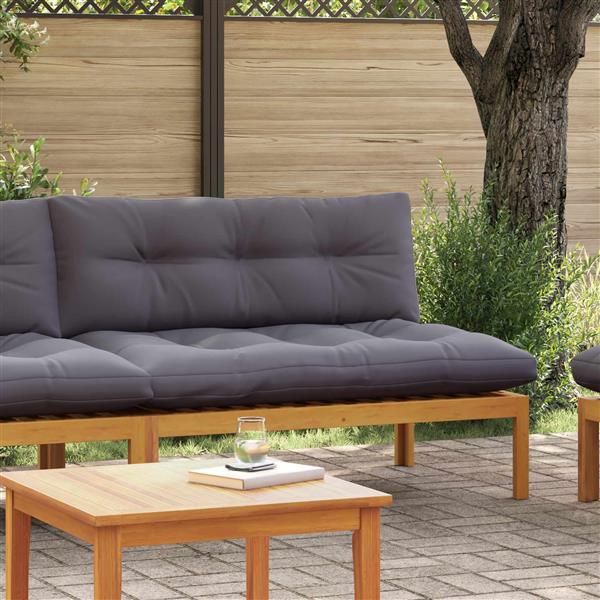 Grote foto vidaxl midden sofaset natuurlijk en donkergrijs 120 x 80 x 82 cm tuin en terras tuinmeubelen
