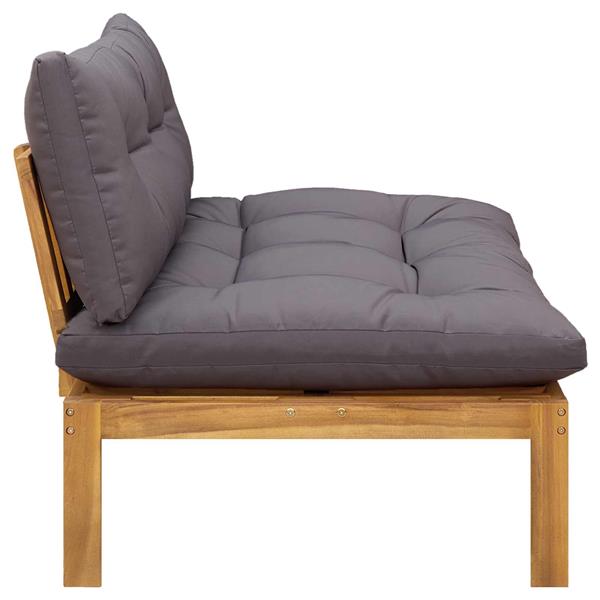 Grote foto vidaxl midden sofaset natuurlijk en donkergrijs 120 x 80 x 82 cm tuin en terras tuinmeubelen