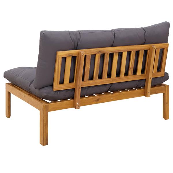 Grote foto vidaxl midden sofaset natuurlijk en donkergrijs 120 x 80 x 82 cm tuin en terras tuinmeubelen