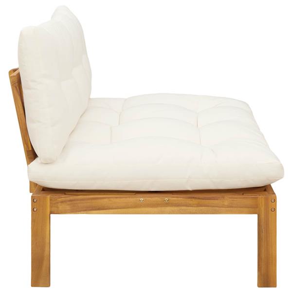 Grote foto vidaxl midden sofaset natuurlijk en cr me wit 120 x 80 x 82 cm tuin en terras tuinmeubelen