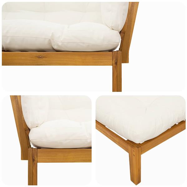 Grote foto vidaxl 132 x 92 x 82 cm acaciahout tuin en terras tuinmeubelen