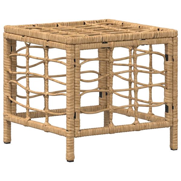 Grote foto vidaxl tuin eettafelset 4 pcs natuur en wit poly riet en acaciahout tuin en terras tuinmeubelen