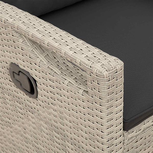 Grote foto vidaxl tuinbank met kussen 105 x 60 x 112 cm staal tuin en terras tuinmeubelen