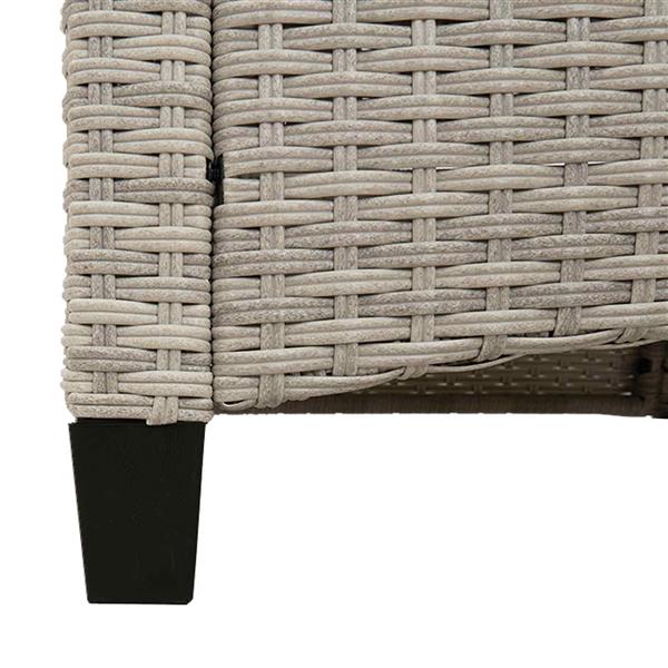 Grote foto vidaxl tuinbank met kussen 105 x 60 x 112 cm staal tuin en terras tuinmeubelen