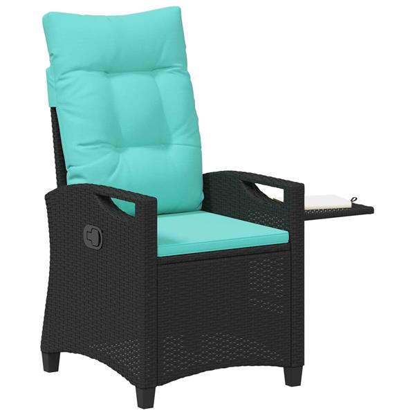 Grote foto vidaxl verstelbare tuinstoel 56 x 60 x 112 cm staal tuin en terras tuinmeubelen