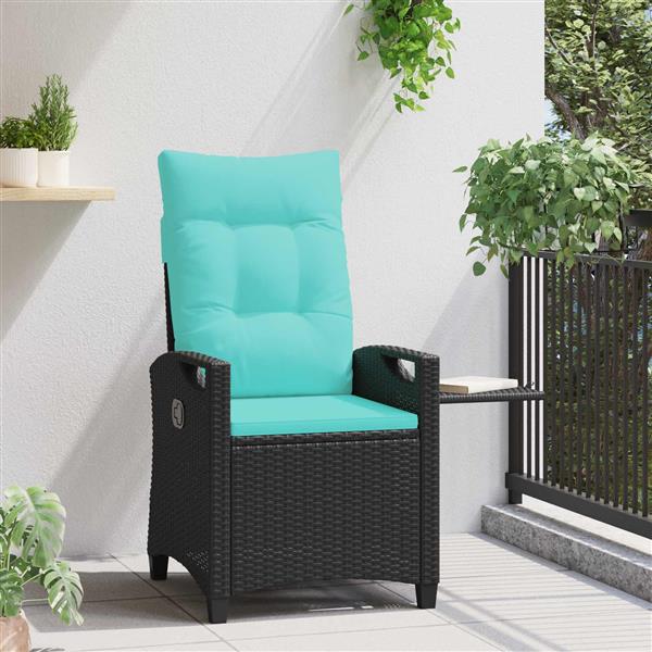 Grote foto vidaxl verstelbare tuinstoel 56 x 60 x 112 cm staal tuin en terras tuinmeubelen