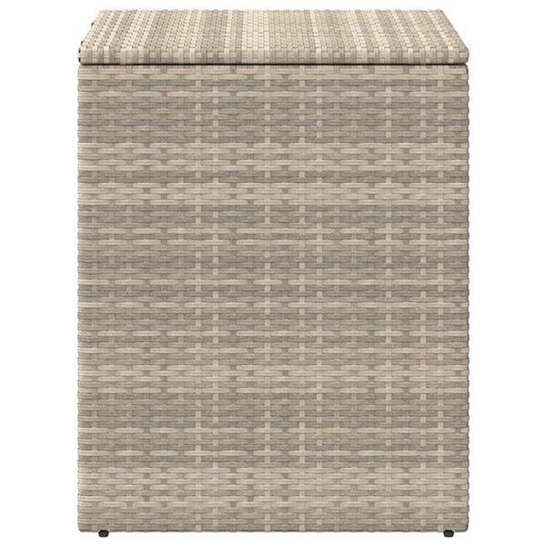 Grote foto vidaxl kussenbox lichtgrijs 55 x 55 x 69 cm polyrotan tuin en terras overige tuin en terras