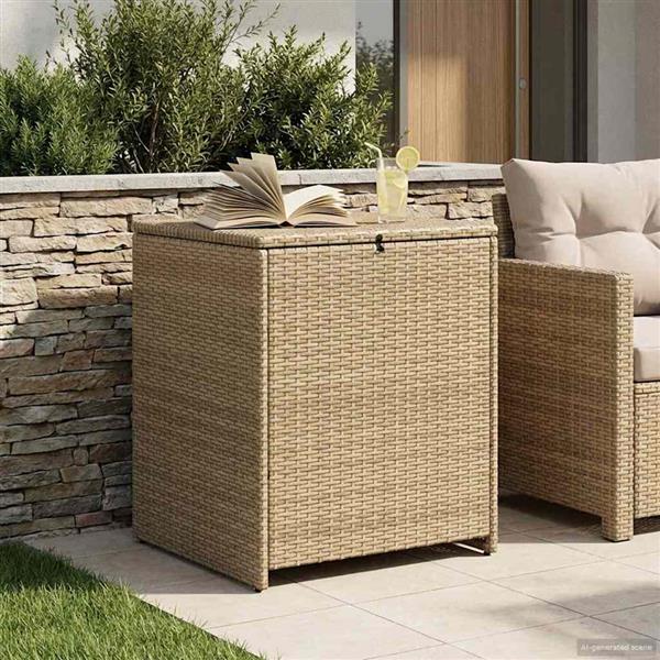 Grote foto vidaxl kussenbox 55 x 55 x 69 cm staal tuin en terras overige tuin en terras