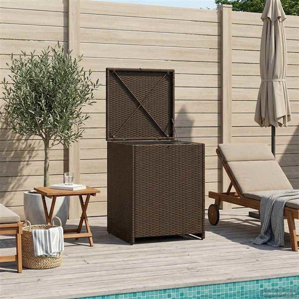 Grote foto vidaxl kussenbox 55 x 55 x 69 cm staal tuin en terras overige tuin en terras