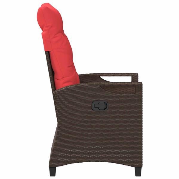 Grote foto vidaxl verstelbare tuinstoel 56 x 60 x 112 cm staal tuin en terras tuinmeubelen