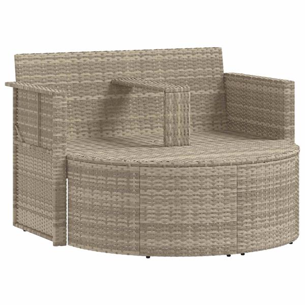 Grote foto vidaxl tuinbankstel 8 pcs licht grijs en donker grijs poly rattan tuin en terras tuinmeubelen