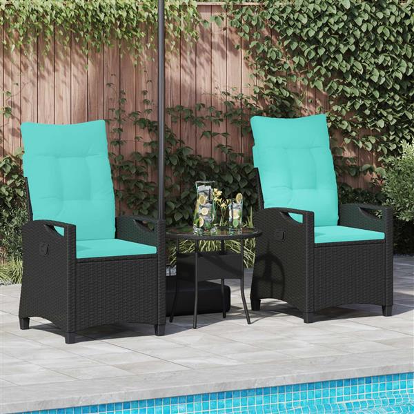 Grote foto vidaxl tuinstoel 56 x 64 x 94 cm staal tuin en terras tuinmeubelen