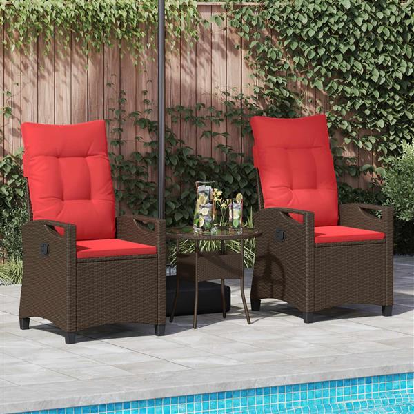 Grote foto vidaxl tuinstoel 56 x 64 x 94 cm staal tuin en terras tuinmeubelen