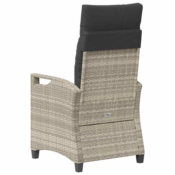 Grote foto vidaxl tuinstoel 2 pcs licht grijs en donker grijs 56 x 60 x 112 cm tuin en terras tuinmeubelen