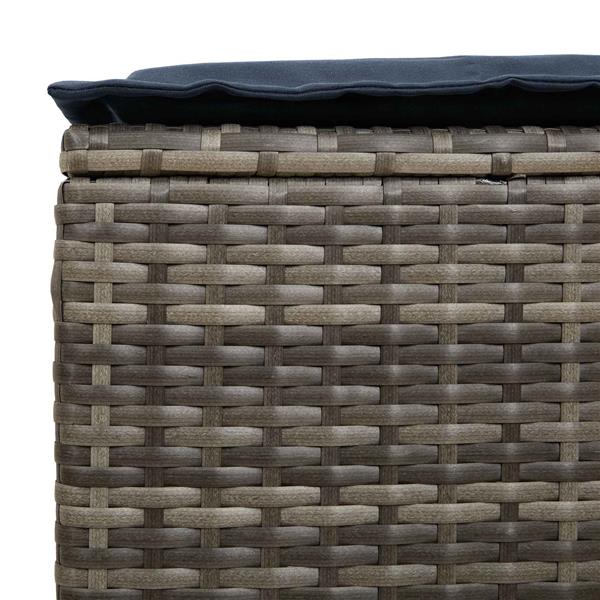 Grote foto vidaxl tuinvoetenbank 2 stuk grijs en marineblauw 38 x 38 x 45 cm tuin en terras tuinmeubelen