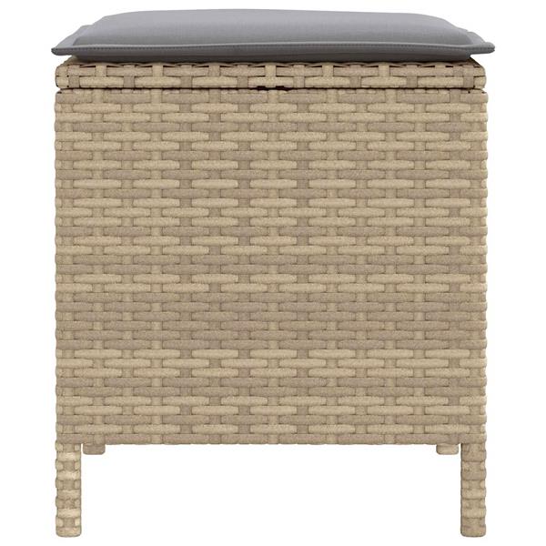 Grote foto vidaxl tuinvoetenbank 2 stuk beige en licht grijs 38 x 38 x 45 cm tuin en terras tuinmeubelen