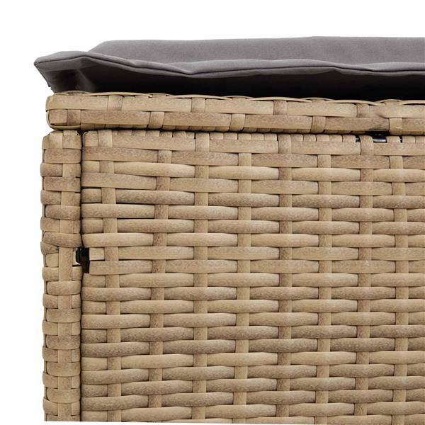 Grote foto vidaxl tuinvoetenbank 2 stuk beige en licht grijs 38 x 38 x 45 cm tuin en terras tuinmeubelen