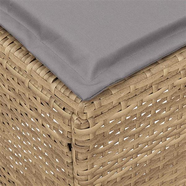 Grote foto vidaxl tuinvoetenbank 2 stuk beige en licht grijs 38 x 38 x 45 cm tuin en terras tuinmeubelen