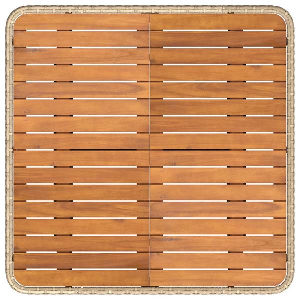 Grote foto vidaxl tuin armsteun sofa met opklaptafel 2 stuk beige en licht grijs tuin en terras tuinmeubelen