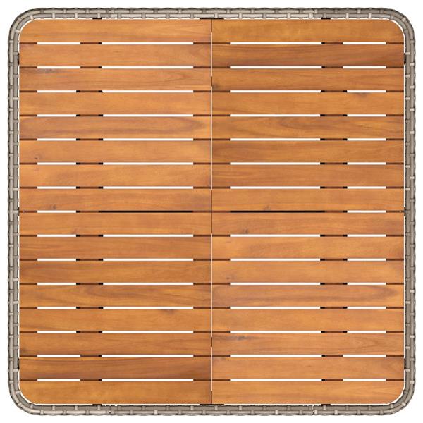 Grote foto vidaxl tuin armsteun sofa met opklaptafel 2 stuk grijs en donkergrijs tuin en terras tuinmeubelen