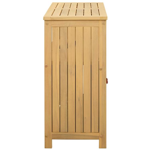Grote foto vidaxl tuin console tafel licht acacia 80 x 35 x 75 cm tuin en terras tuinmeubelen