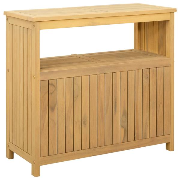 Grote foto vidaxl tuin console tafel licht acacia 80 x 35 x 75 cm tuin en terras tuinmeubelen