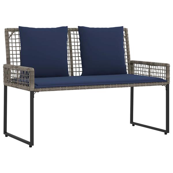 Grote foto vidaxl buitenmeubelset met kussen staal tuin en terras tuinmeubelen