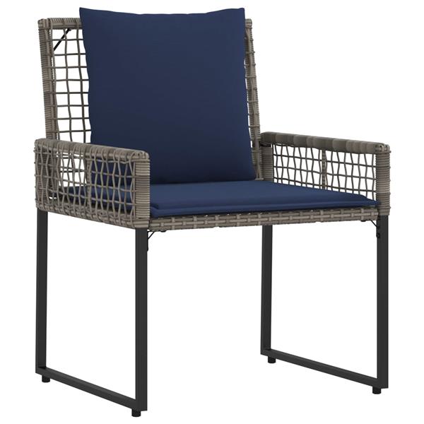 Grote foto vidaxl buitenmeubelset met kussen staal tuin en terras tuinmeubelen