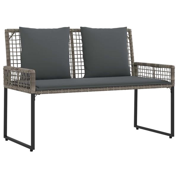 Grote foto vidaxl buitenmeubelset met kussen staal tuin en terras tuinmeubelen