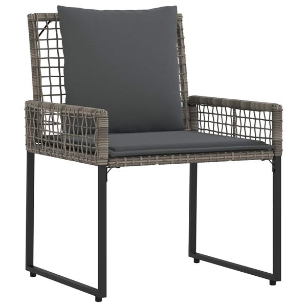 Grote foto vidaxl buitenmeubelset met kussen staal tuin en terras tuinmeubelen