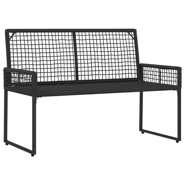 Grote foto vidaxl buitenmeubelset met kussen 4 pcs zwart en cream wit tuin en terras tuinmeubelen