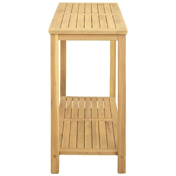 Grote foto vidaxl tuin console tafel licht acacia 110 x 40 x 75 cm tuin en terras tuinmeubelen