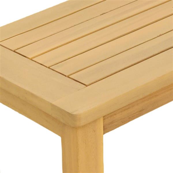 Grote foto vidaxl tuin console tafel licht acacia 110 x 40 x 75 cm tuin en terras tuinmeubelen