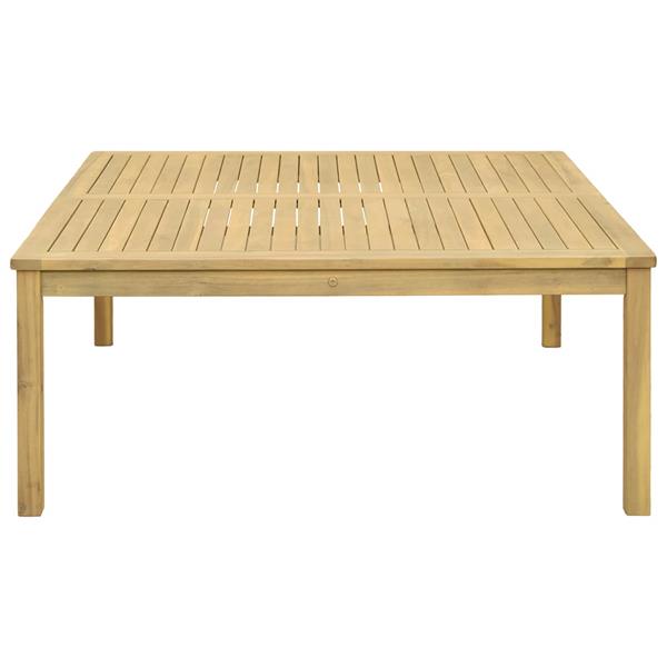 Grote foto vidaxl salontafel licht acacia 110 x 110 x 45 cm massief acaciahout tuin en terras tuinmeubelen