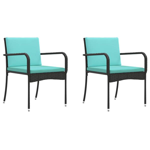 Grote foto vidaxl tuin set met kussen staal tuin en terras tuinmeubelen