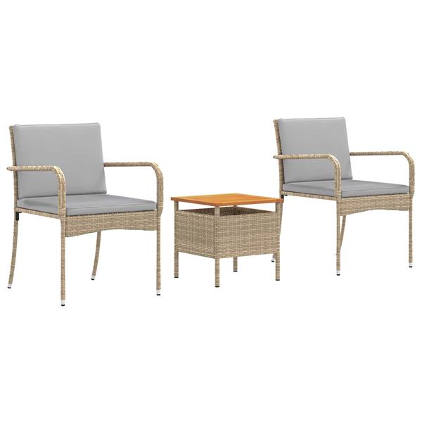 Grote foto vidaxl tuin set met kussen staal tuin en terras tuinmeubelen