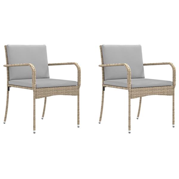 Grote foto vidaxl tuin set met kussen staal tuin en terras tuinmeubelen