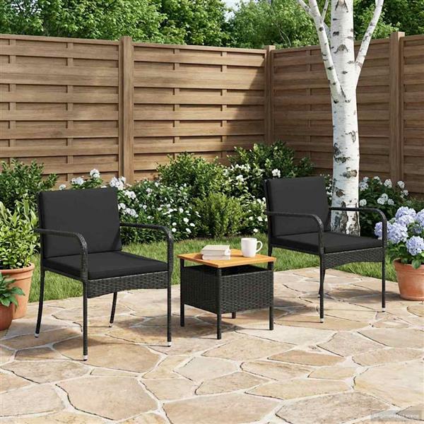 Grote foto vidaxl tuin set met kussen staal tuin en terras tuinmeubelen