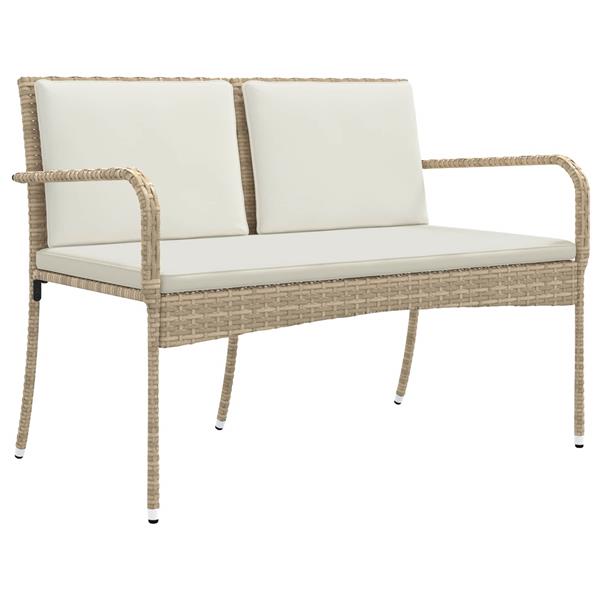 Grote foto vidaxl tuin set met kussen staal tuin en terras tuinmeubelen