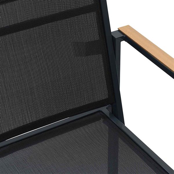 Grote foto vidaxl tuinstoelen 2 pcs zwart en anthraciet 53 5 x 59 x 77 cm tuin en terras tuinmeubelen