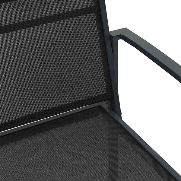 Grote foto vidaxl tuinstoelen 2 pcs zwart en anthraciet 53 5 x 59 x 77 cm tuin en terras tuinmeubelen