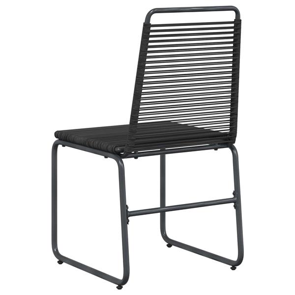 Grote foto vidaxl tuinstoelen 2 pcs zwart 48 x 55 x 89 5 cm rattan tuin en terras tuinmeubelen