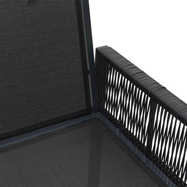 Grote foto vidaxl tuinstoelen met kussen 6 pcs zwart en donkergrijs poly rattan tuin en terras tuinmeubelen