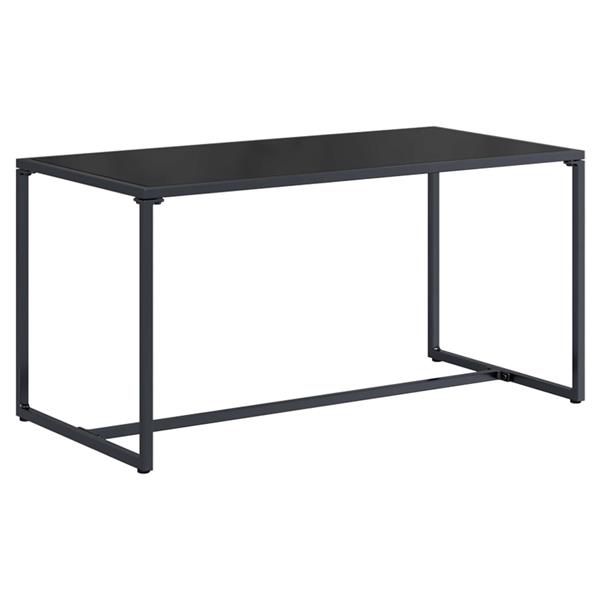 Grote foto vidaxl tuinbankenset 3 pcs zwart en anthraciet staal tuin en terras tuinmeubelen